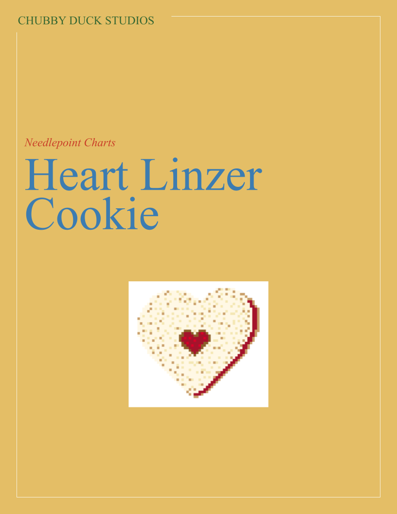 Heart linzer cookie chart