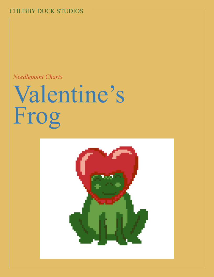 Valentine's frog chart